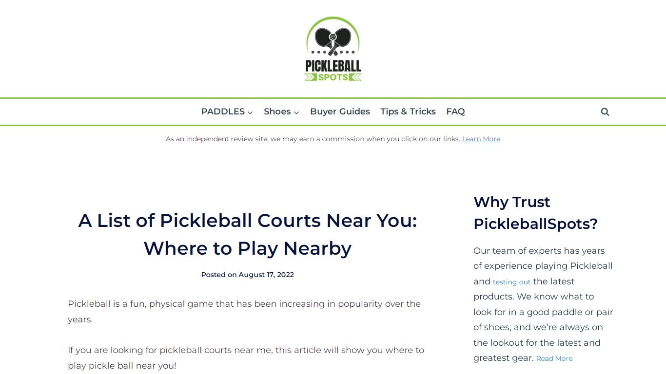 A List Of Pickleball Courts Near You: Where To Play Nearby